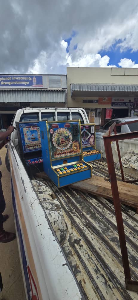 Confistication of illegal Gaming Devices in Nyanga town